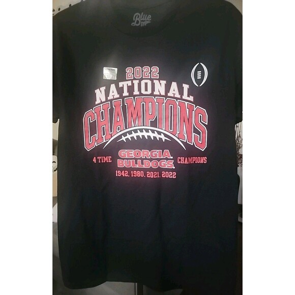 Blue 84 Georgia Bulldogs 2022 4 Time National Champions NCAA Small New B7 NWT - Picture 1 of 4